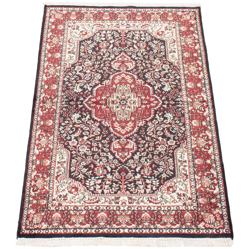 Tapis unique en laine noué à la main Tabriz des années 2010 de 4 pi x 6 pi 2 po bourgogne Dodds
