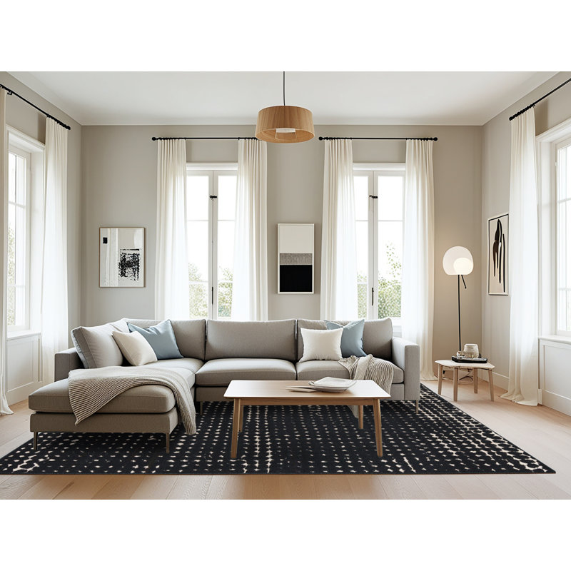 Abstract Indoor Rug, Rectangle 8' x 10'