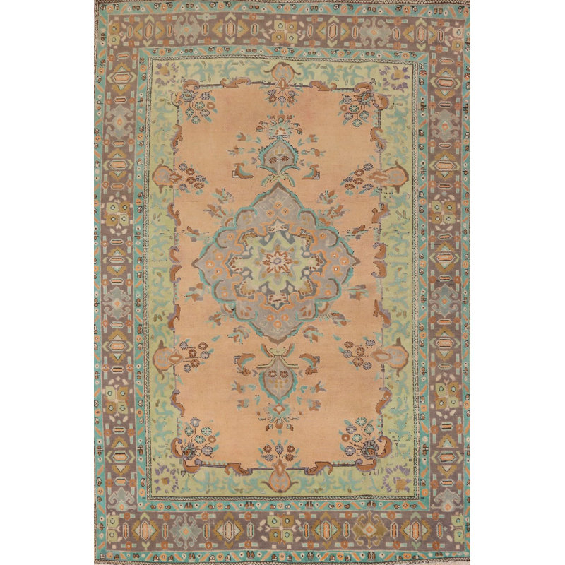 Tapis traditionnel en laine fait à la main 6 x 9