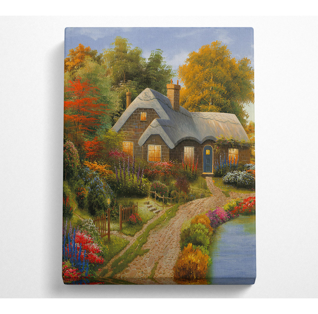 Cottage Springtime - Kunstdrucke auf Leinwand ohne Rahmen