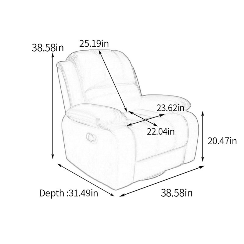 Shontisha Recliner, Black