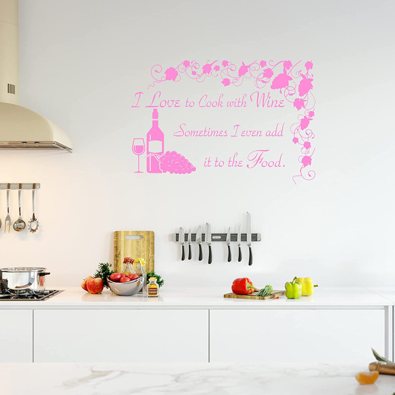 Adhésif décoratif, H 10 po x l 15 po, Rose