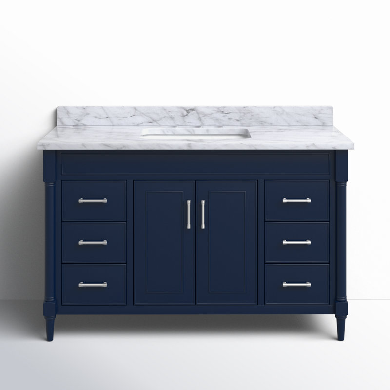 Addison 49'' Single Bathroom Vanity, Navy Blue