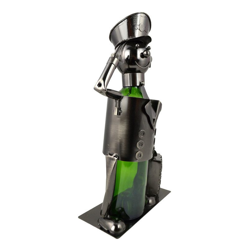 Porte-bouteille de vin en métal