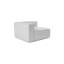 Élégant canapé 1 place, gris clair, 25,6 po x 16,9 po x 26,0 po | Structure 100% charme, tissu 100% lin, rembourrage en mousse à 32 motifs | Pieds en plastique élégants, parfaits pour les salons modernes et les espaces confortables-1345945287-1345945286