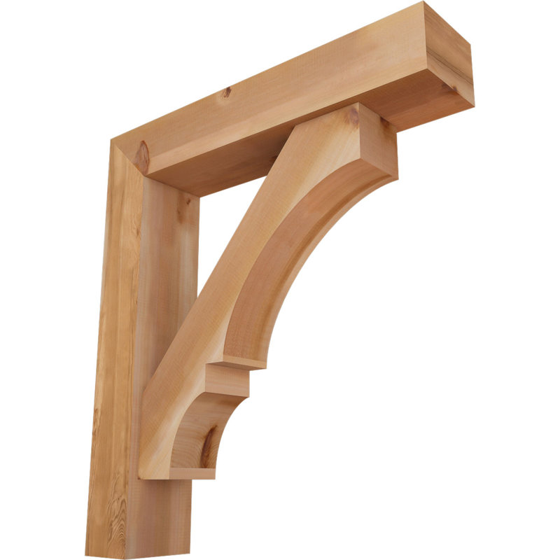 Support de bloc Balboa avec entretoise décalée, 40 x 36, Cèdre rouge occidental de l 7 1/2 po (lisse)