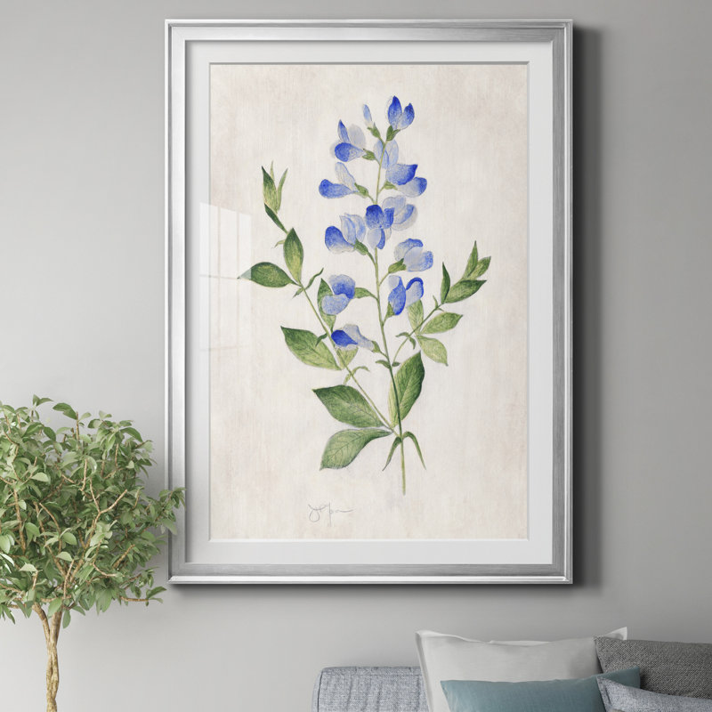 «Botanical II», reproduction d'art sur papier encadré, H 18,5 po x l 24,5 po x P 1,5 po, Argent