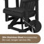 Chaise berçante rotative en PEHD Adirondack-1786168237