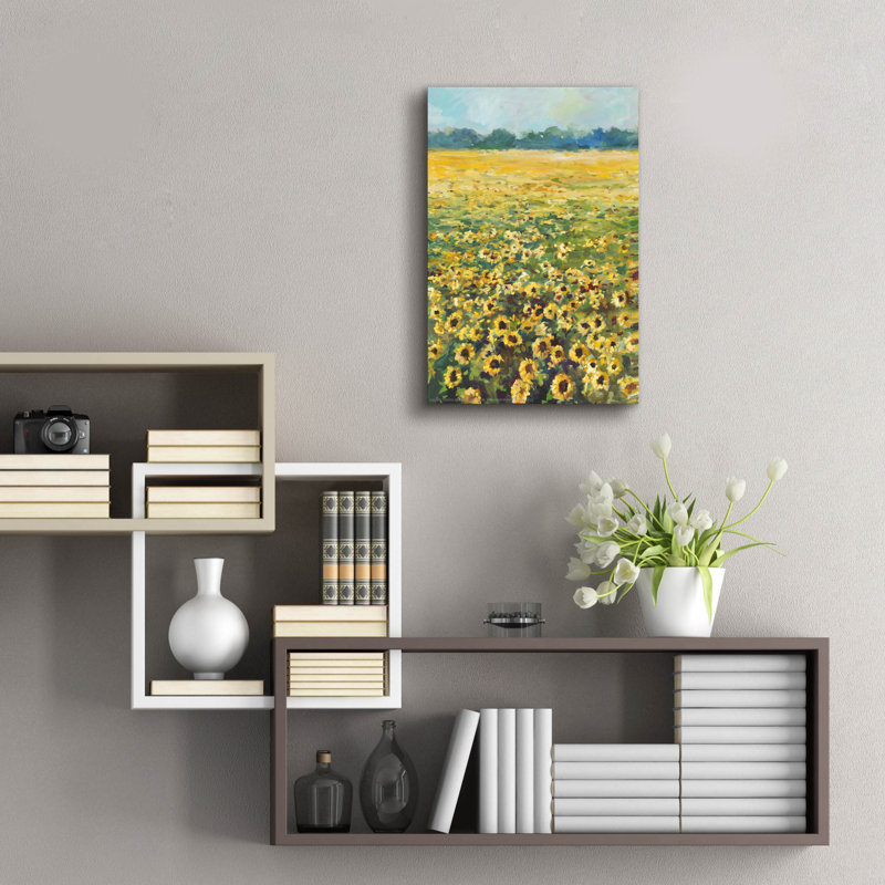  «Sunflowers» par Jadei, impression murale en verre acrylique, 16 po x 24 po, H 24 po x l 16 po