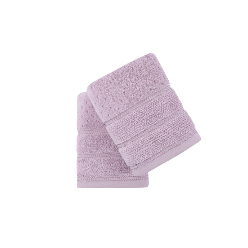 Premium Hand Towel Set, Lilac, 19.7 x 35.4 inches | 100% Microcotton, 17.6 oz/sq yd | Machine Washable at 104°F | Ultra-Soft, Absorbent & Quick-Drying, Ideal for Home & Spa Use