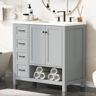 Meuble-lavabo 36 po avec comptoir d'évier