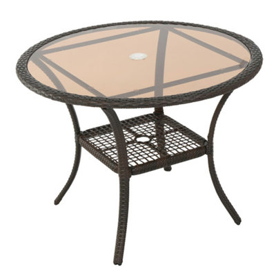 Table d'extérieur en résine, ancienne version 56225.00TBLBRN