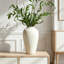 Grand vase en céramique de style campagnard pour la maison - Vase de table rustique fait à la main avec intérieur imperméable pour fleurs fraîches et arrangements séchés