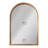 Natural Wood Arched Framed Wall Mirror 24"x36"