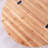 30.3" Wood Round Coffee Table With Openable Tabletop
