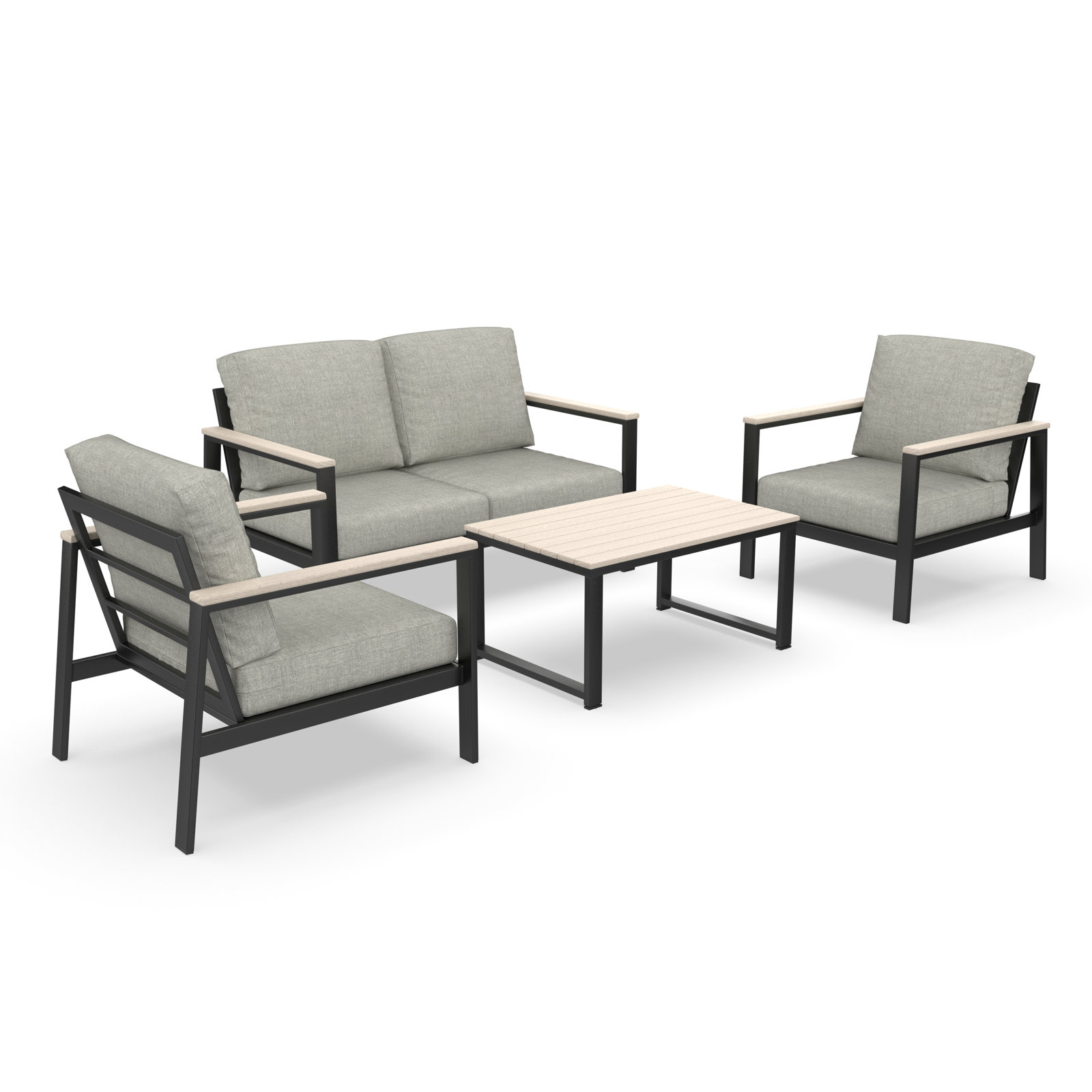 Townsend Patio Seating Group, Canvas Granite Sunbrella® Canvas