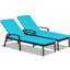 Chaise longue d'extérieur en métal Kestrel-86830201