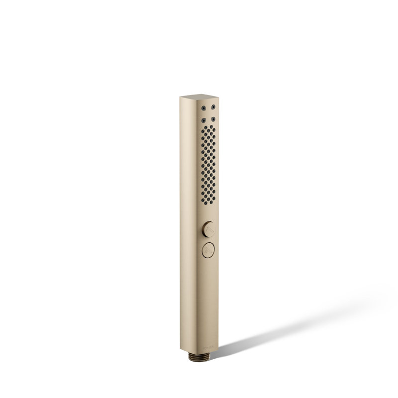 Shift Two-Function Handshower, Multi-Function Handheld Shower Head, Vibrant Brushed Bronze, 1.75 GPM, Square