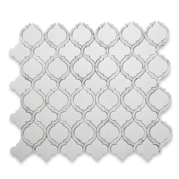 12" x 10" Marble Mosaic Wall & Floor Tile