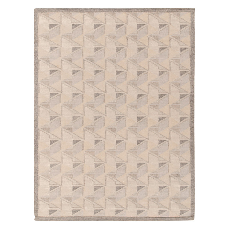 Handmade Wool Geometric Area Rug