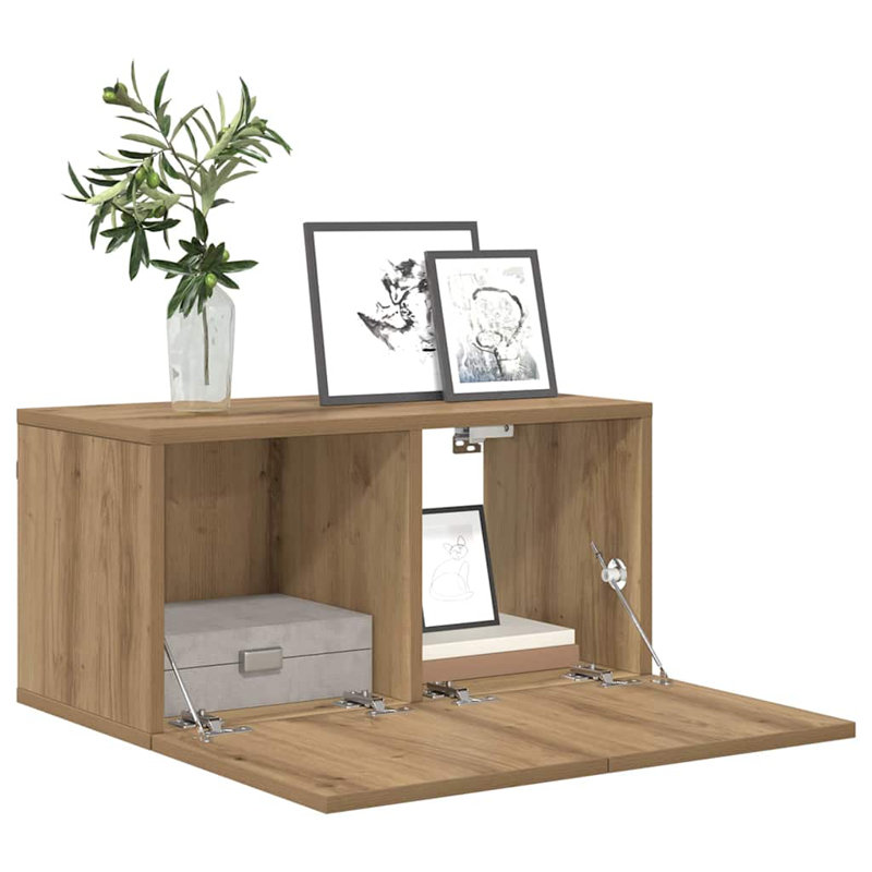 TV Cabinet 60 X 30 X 30 Cm Engineered Wood, Natural