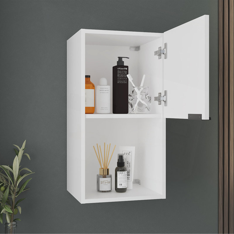 Armoire à pharmacie Kaser avec miroir et tablettes, avec option de position verticale ou horizontale, solution de rangement de salle de bain moderne