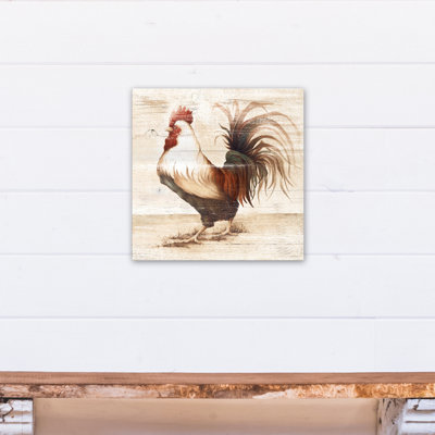 « regal coq », impression sur toile