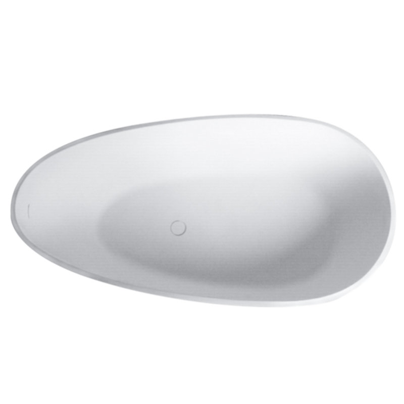 67'' x 33.5'' Freestanding Soaking Solid Surface Bathtub
