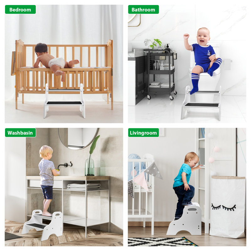Cathkin 2 - Step Step Stool, White