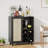 Sideboard Cabinet With Storage, Wine Bar Cabinet With Wine Racks, Buffet Cabinets For Home, Living Room-800825873