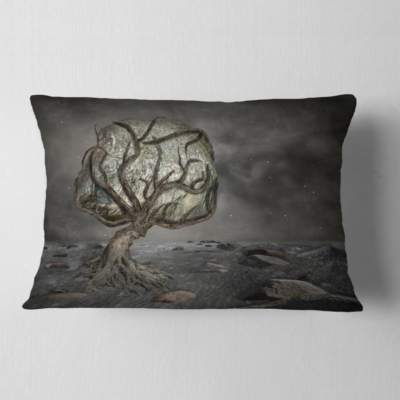 Burden of Life - Coussin imprimé abstrait