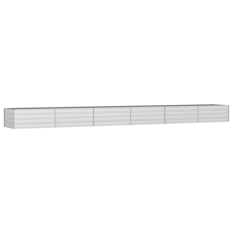 Alezander Metal Raised Flower Bed, 45cm H x 600cm W x 80cm D