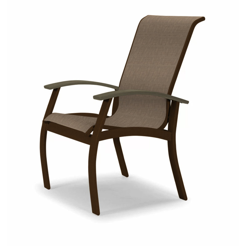Chaise de patio Askar, Beacon taupe Sunbrella®, Beachwood, Kona texturé