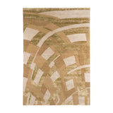 Byzance Hand Knotted Area Rug in Gold