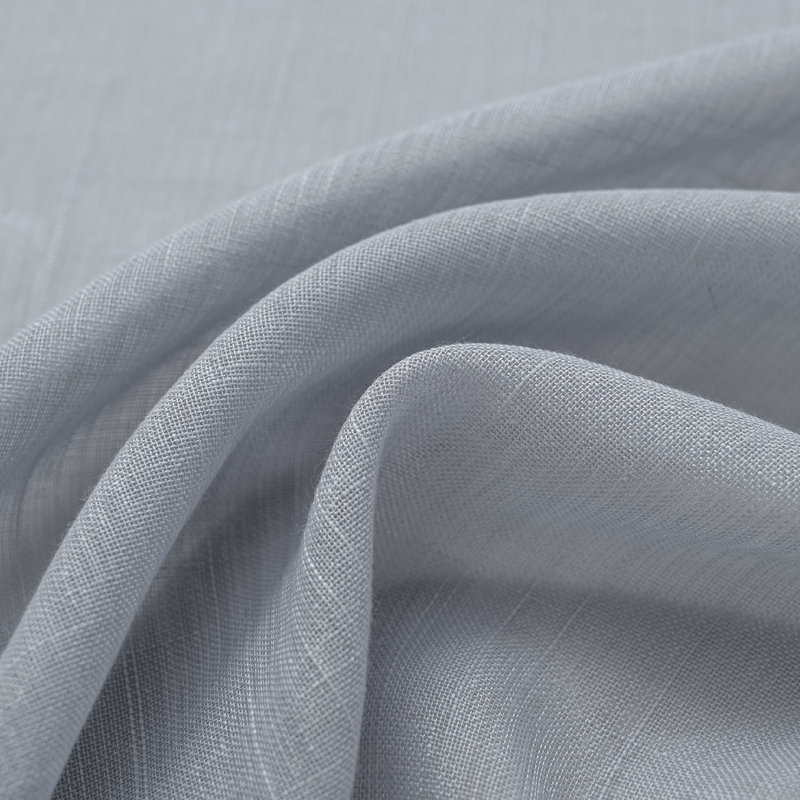 Paire de rideaux légers en polyester semi-transparents avec œillets Draycott (ensemble de 2), Gris foncé, L 37 po x L 63 po