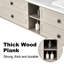 84 " Wall Mounted Double Bathroom Vanity Base