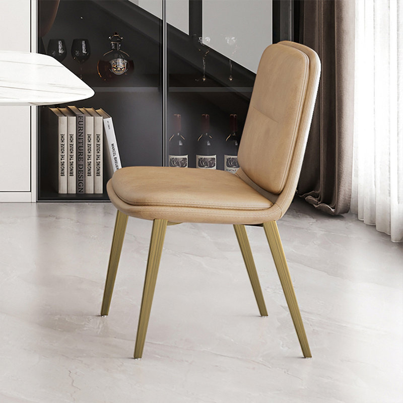 Brown Solid back side Chair(Set of 2)