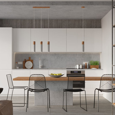 2 - Light BetoNot Applicablerewno Cylinder Pendant