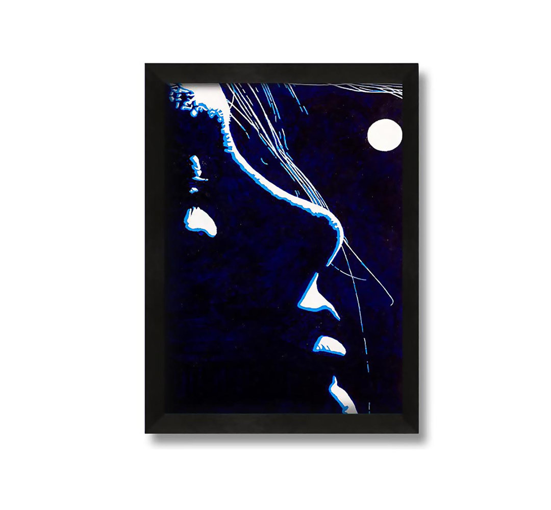 Gerahmtes Leinwandbild Woman von the Moonlit Night