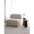 Elegant Wing Chair, White Teddy Fabric, 35.0 x 29.1 x 35.0 inches | 100% Hornbeam Frame, Comfortable Seat Height: 16.9 inches, Depth: 23.6 inches | Stylish Plastic Legs, Perfect for Living Room & Bedroom Decor