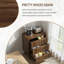Commode 3 tiroirs moderne en noyer