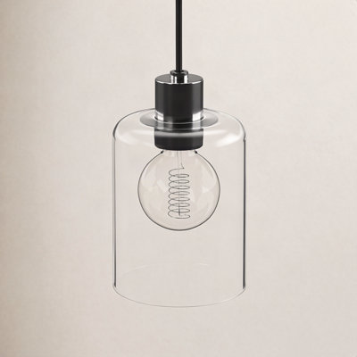 Alvy Single Light Glass Dimmable Pendant