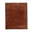 Wool Geometric Area Rug in Red/Black/Caramel
