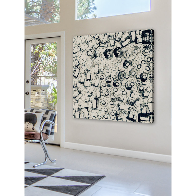 « incohérent projection », reproduction d’art sur toile tendue, H 48 po x l 48 po x P 1,5 po