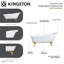 Baignoire sur pattes ovale en fonte 61 po Kingston Eden-20497485