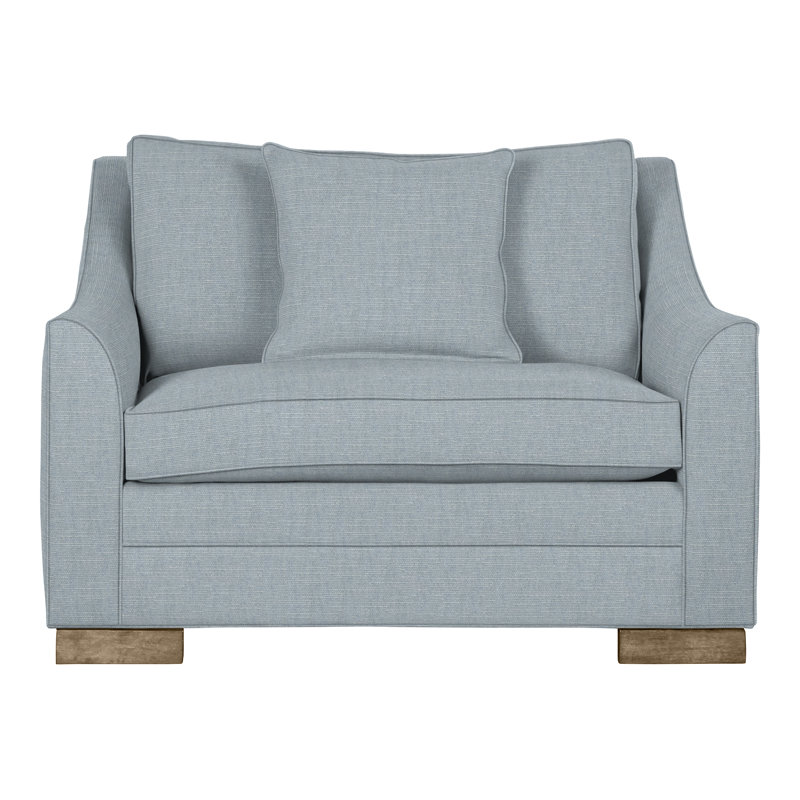 Nicholas Chair And A Half, Hampton, Perigold Sumptuous Chenille II Sky 