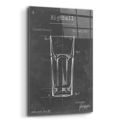 «Bareware Blueprint II» par Ethan Harper, art mural en verre acrylique