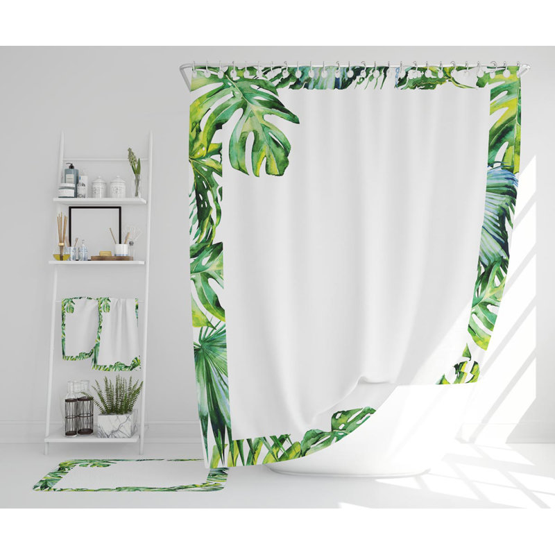 Natteal Polyester Shower Curtain Set