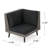 Durable Brown Patio Sofas, Weatherproof Pe Rattan Corner Set