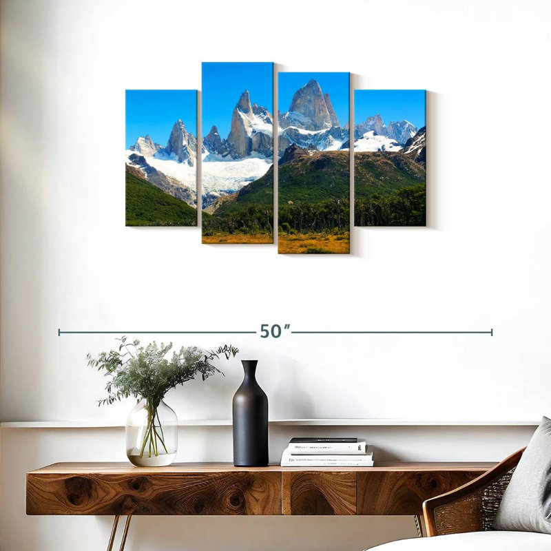Mont Fitz Roy, Alvord, ciel bleu, H 22 po x l 36 po